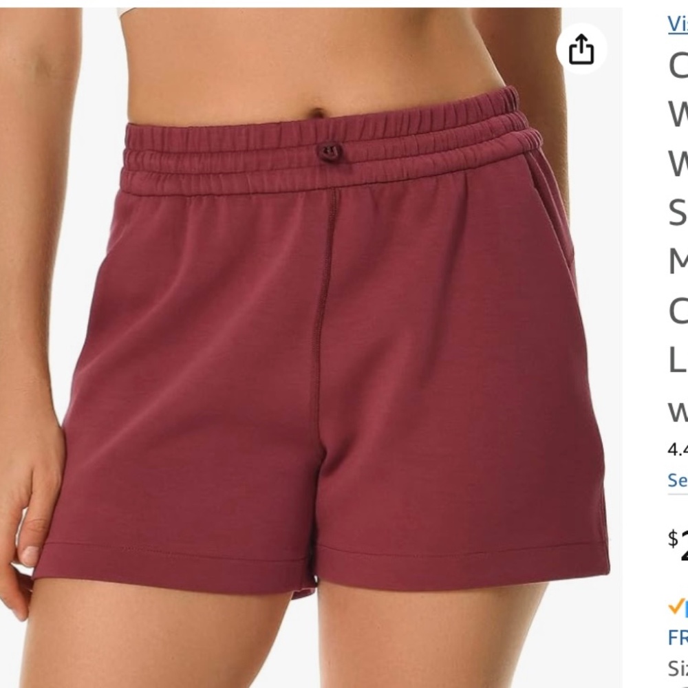 Colorfulkoala Women's High Waisted Ultra Soft Athletic Modal Shorts Size Medium